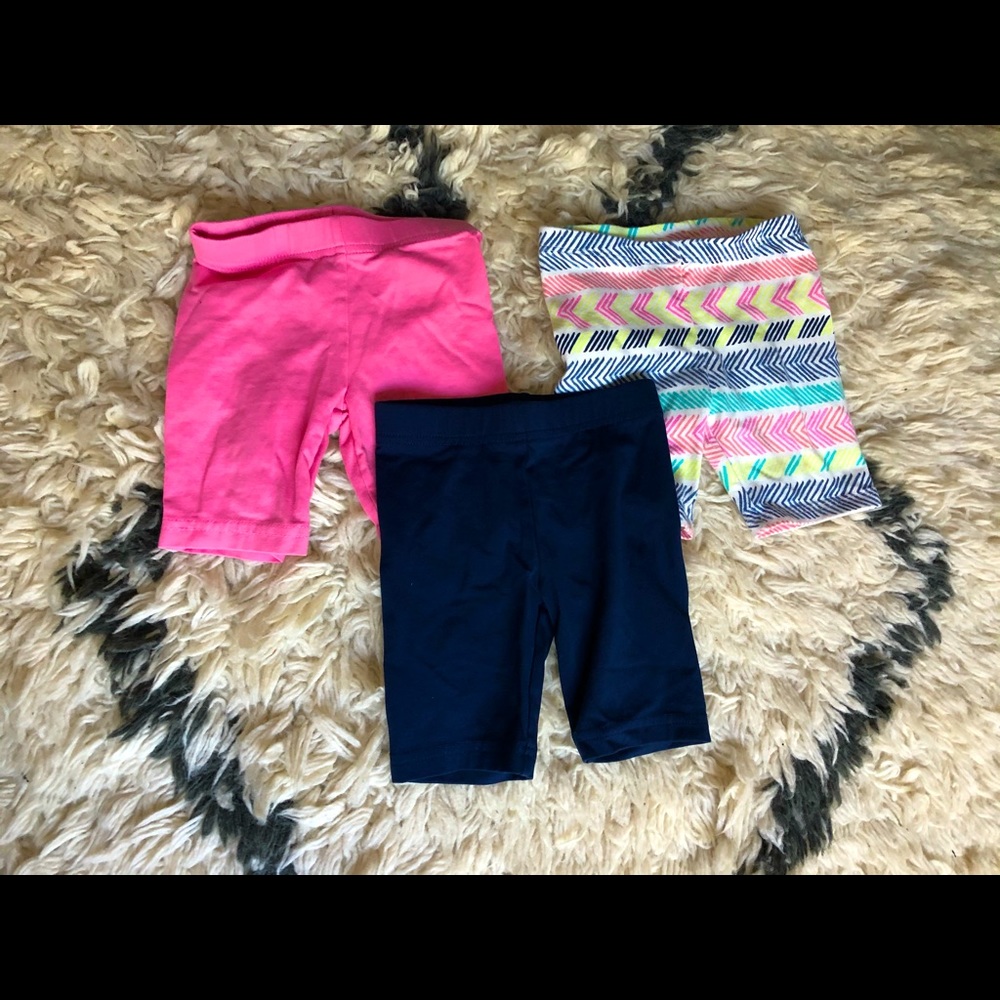 3 Playground shorts in various colors